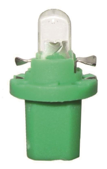 S&H LED-Lampe 1 LED B8,5d 24V grün 81219 