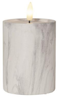 S&H LED-Kerze Marmoroptik          88217 