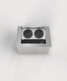 BS Tischsteckdose 3202E 2x     3202E-1-1 