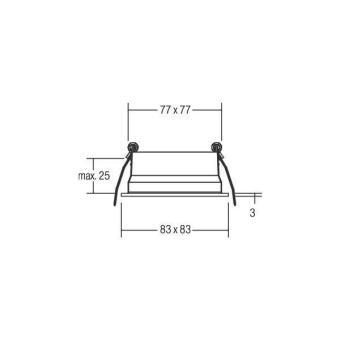 BRUM Einbauring quadratisch zu  82040170 