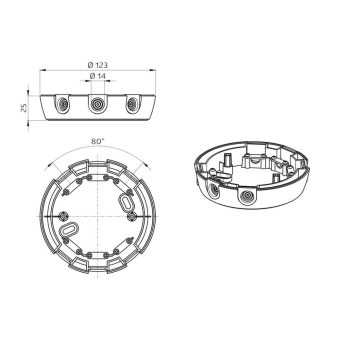 BEG Zubehör Präsenzmelder AP-Dose  92386 