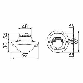 BEG Präsenzmelder PD4-M-2C-DUO-UP  92252 