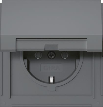 GIRA 445467 SCHUKO-Steckdose Klappdeckel 