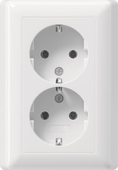 GIRA 078803 SCHUKO-Doppelsteckdose Voll- 