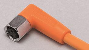 IFM Kabeldose abgewinkelt M8 3p   EVT129 