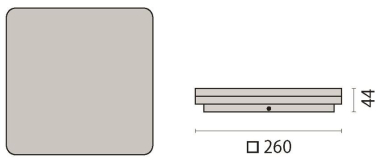 PIL LED-Wand-und Deckenleuchte   3105558 