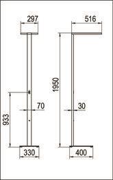 RIDI Stehleuchte, weiß, direkt - 0627442 