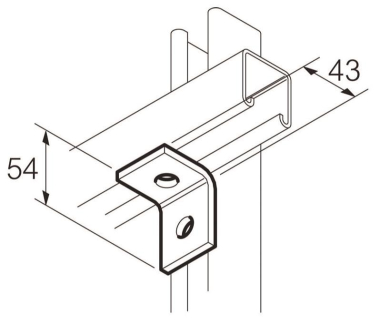 Legrand SB501S Winkelverbinder 2-Loch 