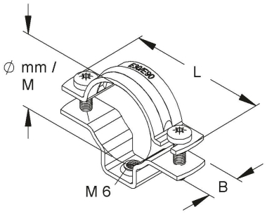 NIED Schr-Abstandschellen          SAS60 