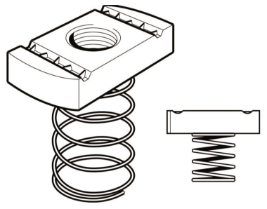 Legrand PN061 Federgleitmutter lang M6 