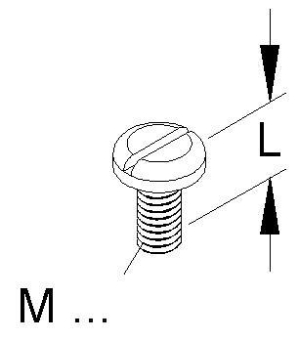 NIED Flachkopfschrauben           FK6X12 