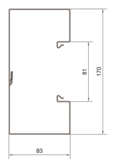 Hager Brüstungsk.Unterteil BRS8517019016 