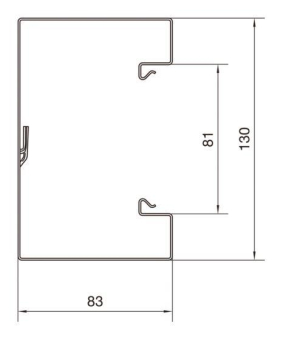Hager Brüstungsk.Unterteil BRS8513019016 