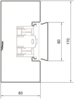 Hager Brüstungsk.Unterteil BRS8517019016 