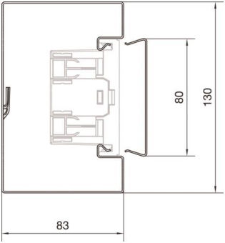 Hager Brüstungsk.Unterteil BRS8513019016 