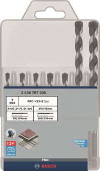 Bosch PRO HEX-5 Bohrer-Set    2608707005 