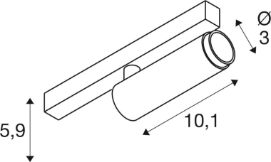 SLV GRIP! S 48V Spot zylindrisch 1008407 