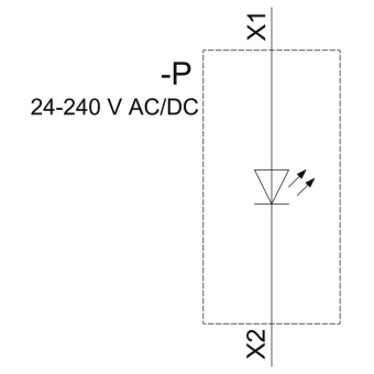Siemens 3SU14011BH601AA0 LED-Modul wei 