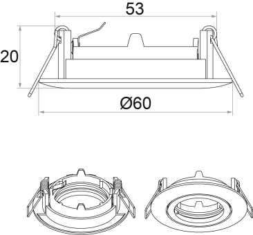 Rutec ALU Druckguss ohne      ALU55772-M 