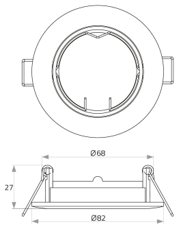 RUTEC Einbaustrahler schwenkbar ALU55356 