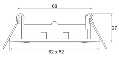 Rutec Druckguss Einbaustr.    ALU55391-M 