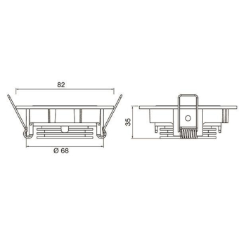Rutec LED EBstr.8W chrom o ALU53474UWWOK 