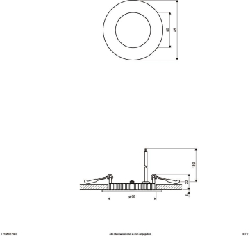 EVN LED-Einbau-Panel rund 5W  LPRW083540 