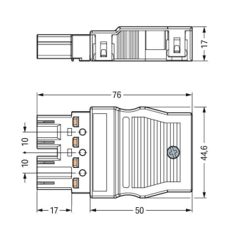 WAGO 770-114 Stecker,mit 