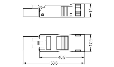 WAGO 890-113 Stecker,mit 