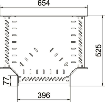 OBO RT 640 FS T-Stück f.Kabelrinne 