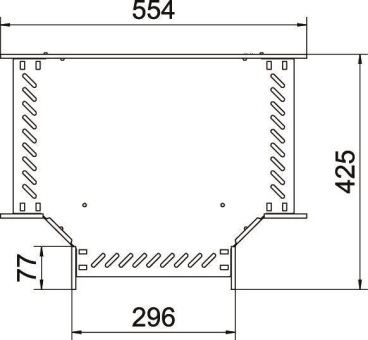OBO RT 130 FS T-Stück f.Kabelrinne 