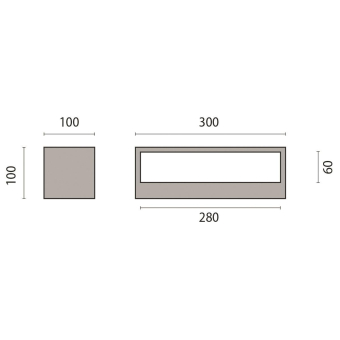 PIL LED Wandleuchte 4000K 1x32W  304107 