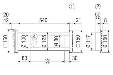 Maico Ausbau-Set ALD 125 ZLV 80 dB A-Set 
