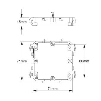 HKL Geräteträger fÜR BS-Kanal     KETR15 