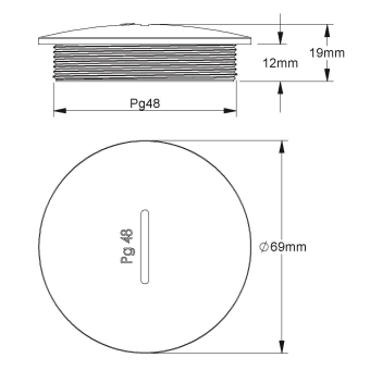 Kleinhuis Verschlussschraube   514GFK/48 