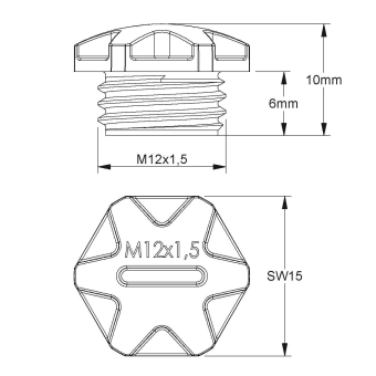 Kleinhuis Verschlussschraube M12  514M12 