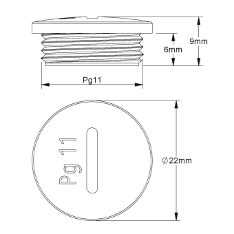 Kleinhuis Verschlussschraube Pg11 514/11 