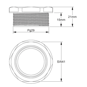 Kleinhuis Druckschraube PG29      248/29 