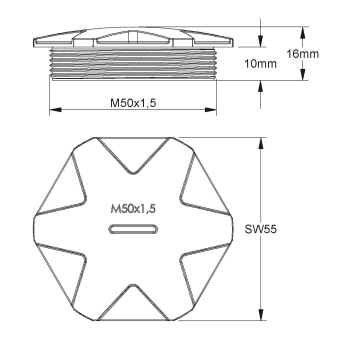 Kleinhuis Verschlussschraube      514M50 
