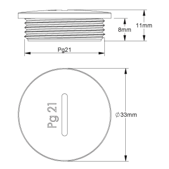 Kleinhuis Verschlussschraube Pg21 514/21 