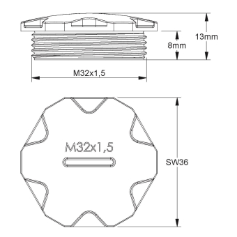 Kleinhuis Verschlussschraube      514M32 