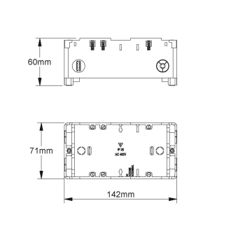 Kleinhuis Gerätedose 2 fach     KED265NL 