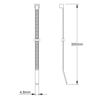 Kleinhuis Kabelbinder B=4,8   1709/530SZ 