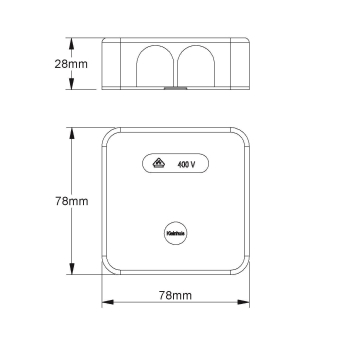 Kleinhuis Abzweigdose 28x78x78mm     818 