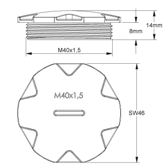 Kleinhuis Verschlussschraube      514M40 