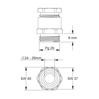 HKL Verschraubung               530 PG21 