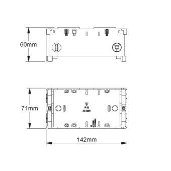 HKL Gerätedose 2 fach             KED265 