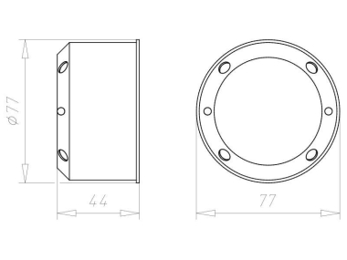 Kaiser Gerätedose HWD B15 74/44  9463-14 