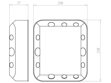 KAIS Universal Einbaugehäuse     9197-27 