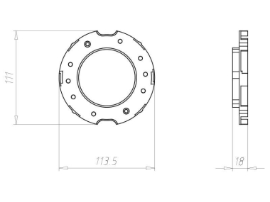KAIS Frontring 68mm              9300-41 